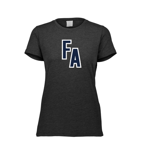 [FTSCUBBK-FAXS-LOGO2] Decker Women's Tri-Blend T-Shirt - Short Sleeve (Female Adult XS, Black, Logo 2)