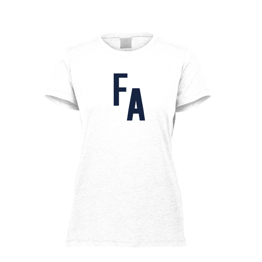 [FTSCUBWH-FAXS-LOGO2] Decker Women's Tri-Blend T-Shirt - Short Sleeve (Female Adult XS, White, Logo 2)