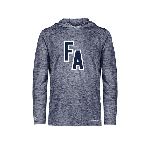 [FOLHCGNV-AS-LOGO2] Decker Men's Charge Hoodie (Adult S, Navy, Logo 2)