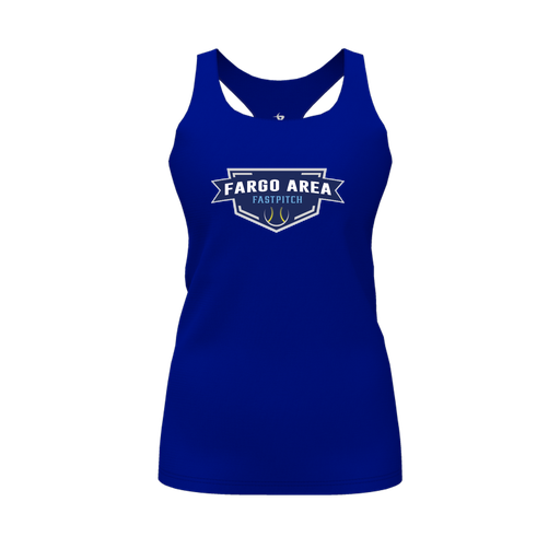 [FT0TRBRY-FYS-LOGO1] Decker Racerback Tank Top (Female Youth S, Royal, Logo 1)