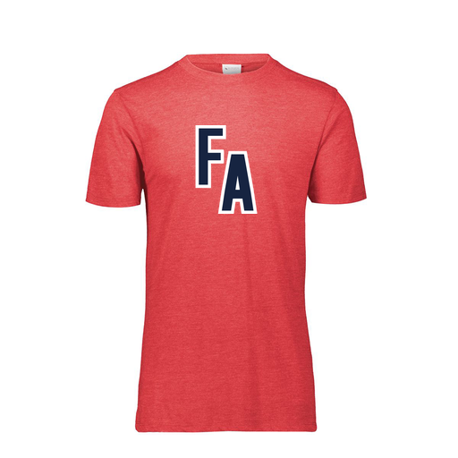 [FTSCUBRD-AS-LOGO2] Decker Men's Tri-Blend T-Shirt - Short Sleeve (Adult S, Red, Logo 2)