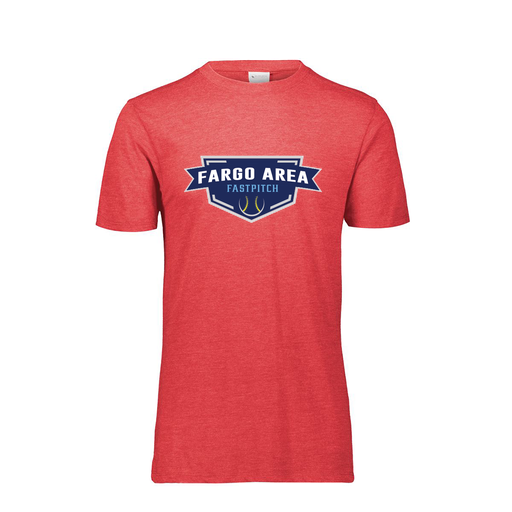 [FTSCUBRD-YS-LOGO1] Decker Youth Tri-Blend T-Shirt - Short Sleeve (Youth S, Red, Logo 1)
