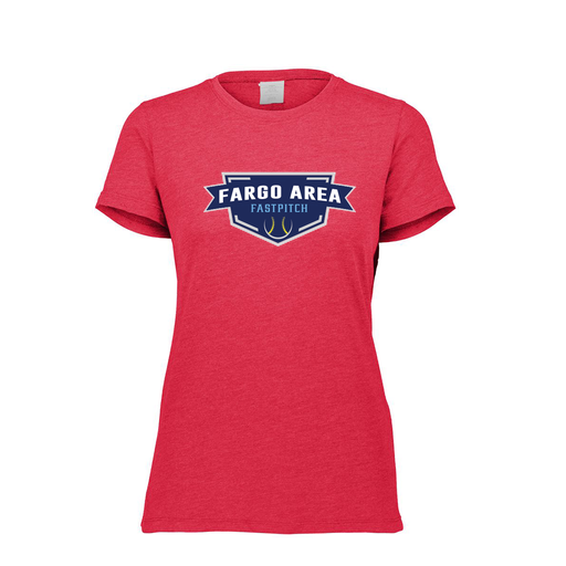 [FTSCUBRD-FAXS-LOGO1] Decker Women's Tri-Blend T-Shirt - Short Sleeve (Female Adult XS, Red, Logo 1)
