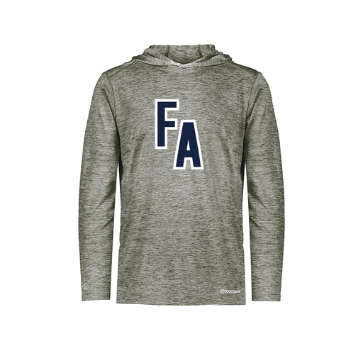 [FOLHCGGY-AS-LOGO2] Decker Men's Charge Hoodie (Adult S, Gray, Logo 2)