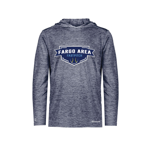 [FOLHCGNV-YS-LOGO1] Decker Youth Charge Hoodie (Youth S, Navy, Logo 1)