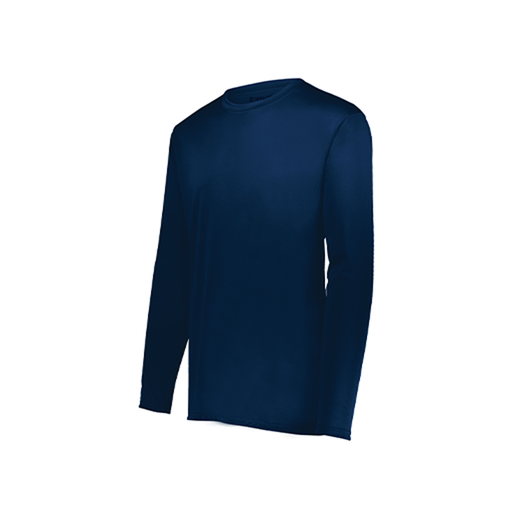 [222822.065.XS-LOGO3] Men's LS Smooth Sport Shirt (Adult XS, Navy, Logo 3)