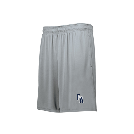 [229511.099.XS-LOGO2] Decker Men's Swift Short (Adult XS, Silver, Logo 2)