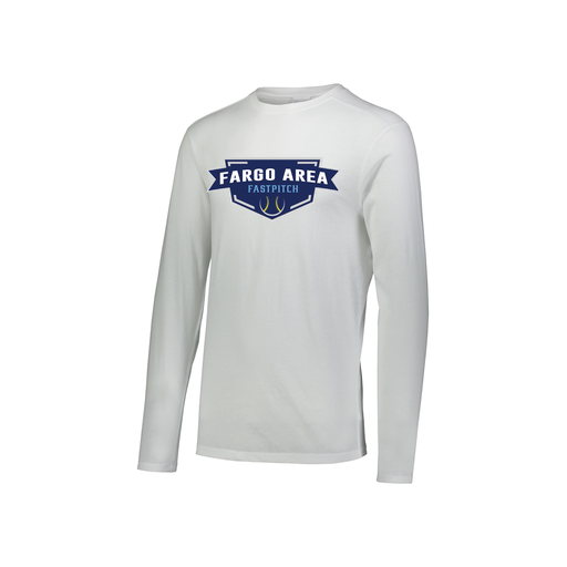 [FTLCUBWH-YS-LOGO1] Decker Youth Tri-Blend T-Shirt - Long Sleeve (Youth S, White, Logo 1)